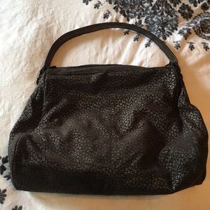 Printed Suede Gap bag